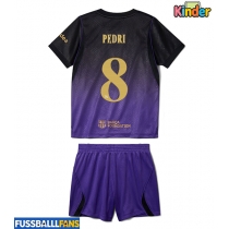Barcelona Pedri Gonzalez #8 Auswärts Trikotsatz Kinder 2026-27 Kurzarm (+ Kurze Hosen)
